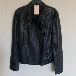 Halogen Leather Moto Jacket